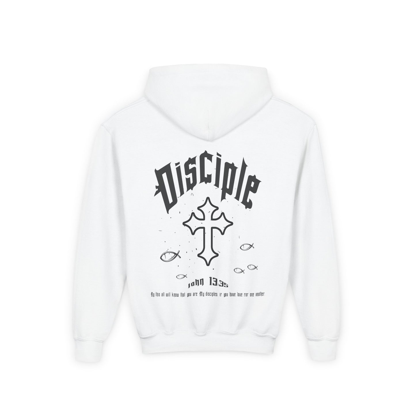 Youth Disciple White Hoodie