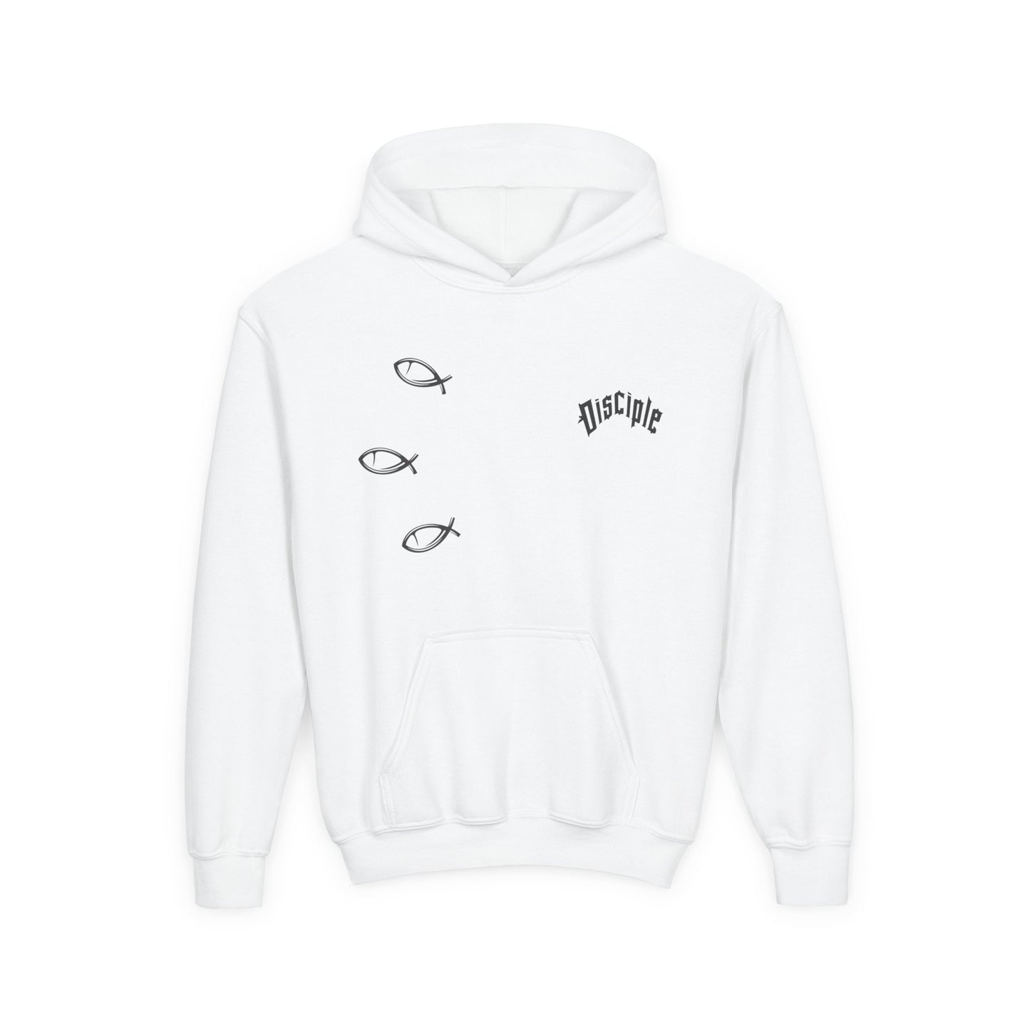 Youth Disciple White Hoodie