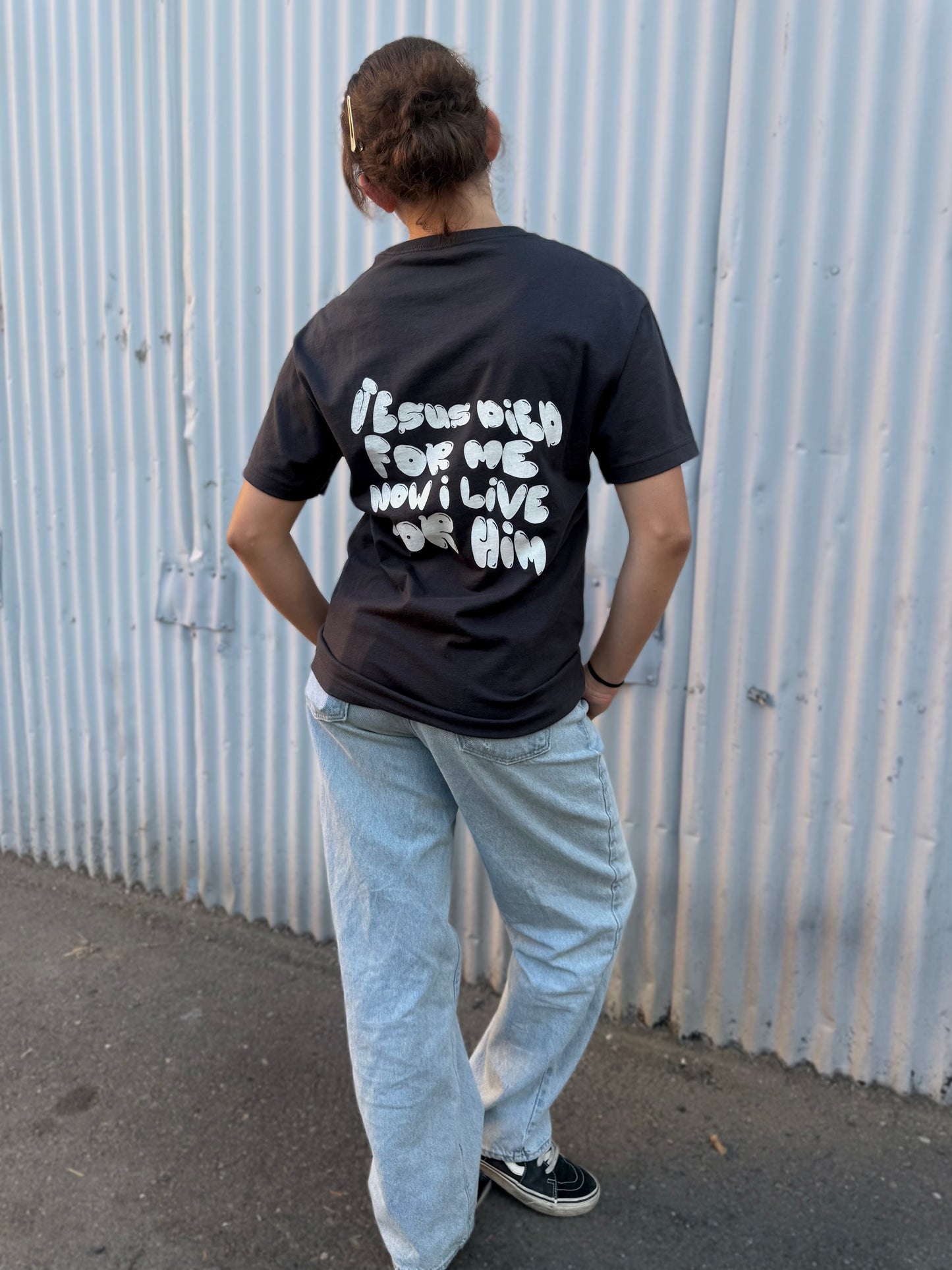 Big Kid “Jesus Died For Me” Oversized Boxy Tee