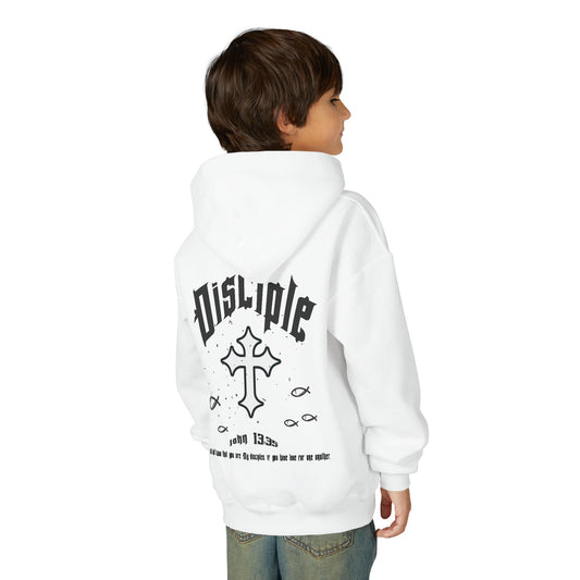 Youth Disciple White Hoodie