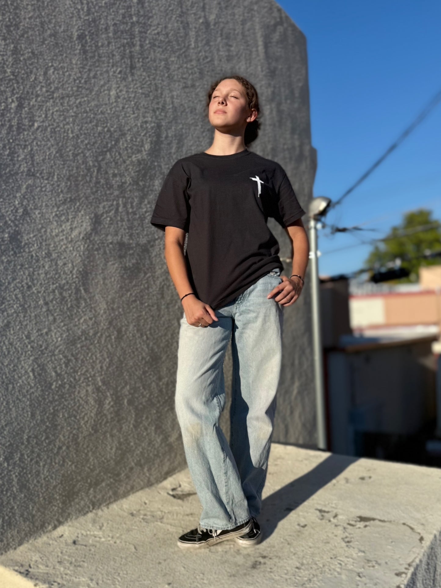 Big Kid “Jesus Died For Me” Oversized Boxy Tee