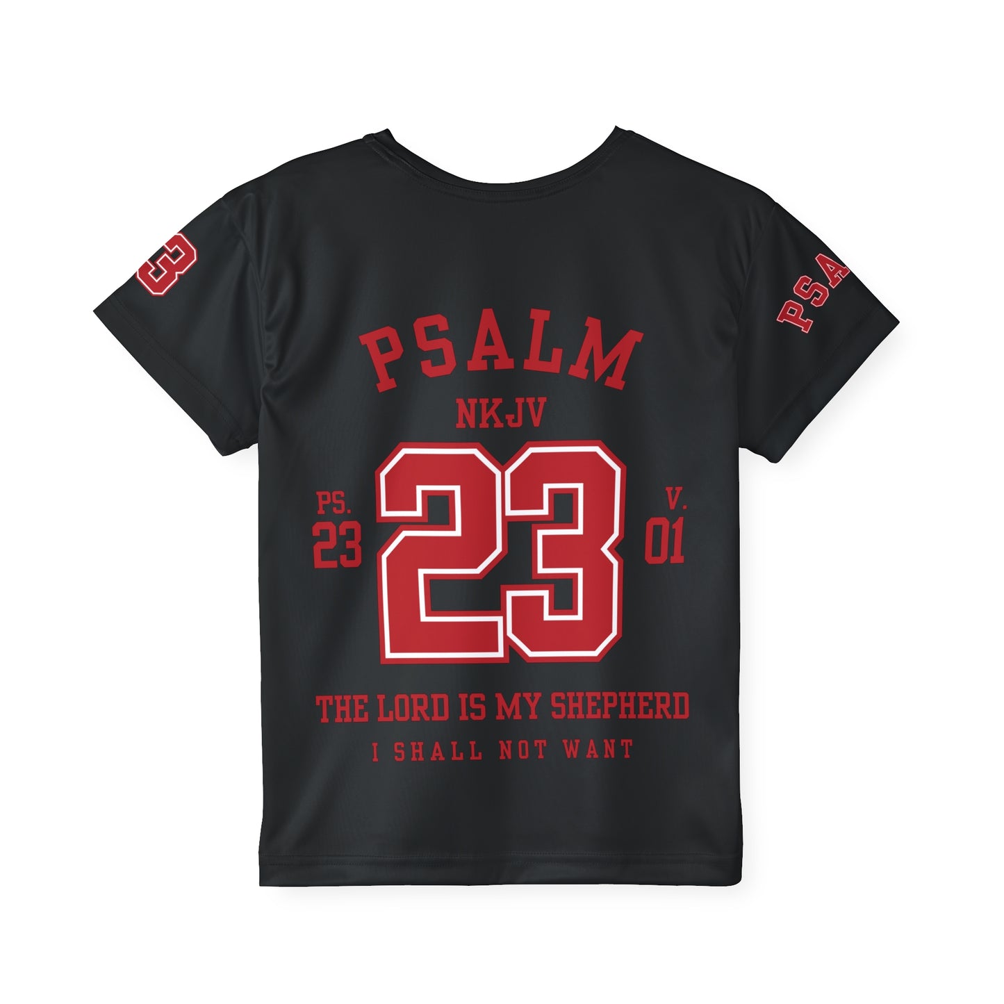 “Little Kid” Psalm 23 Jersey (Red)