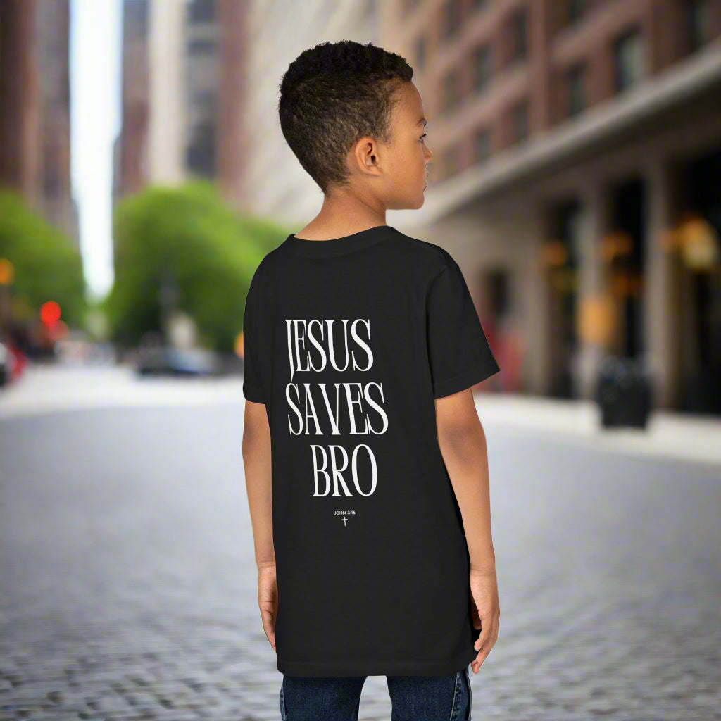 "Jesus Saves Bro" Youth Tee