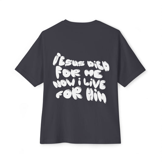 Big Kid “Jesus Died For Me” Oversized Boxy Tee