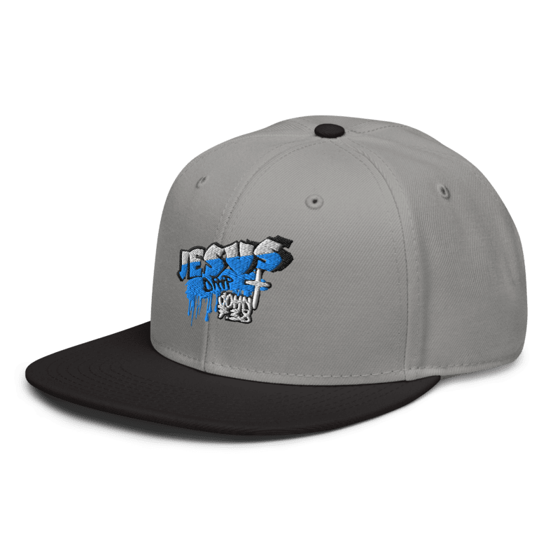 Jesus Drip SnapBack Hat (GREY/BLK)