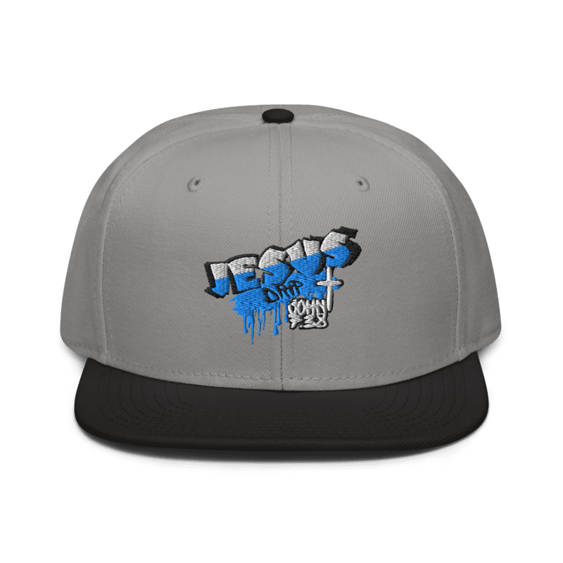 Jesus Drip SnapBack Hat (GREY/BLK)