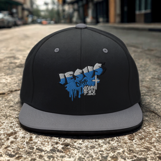 Jesus Drip SnapBack Hat (BLK/GREY)